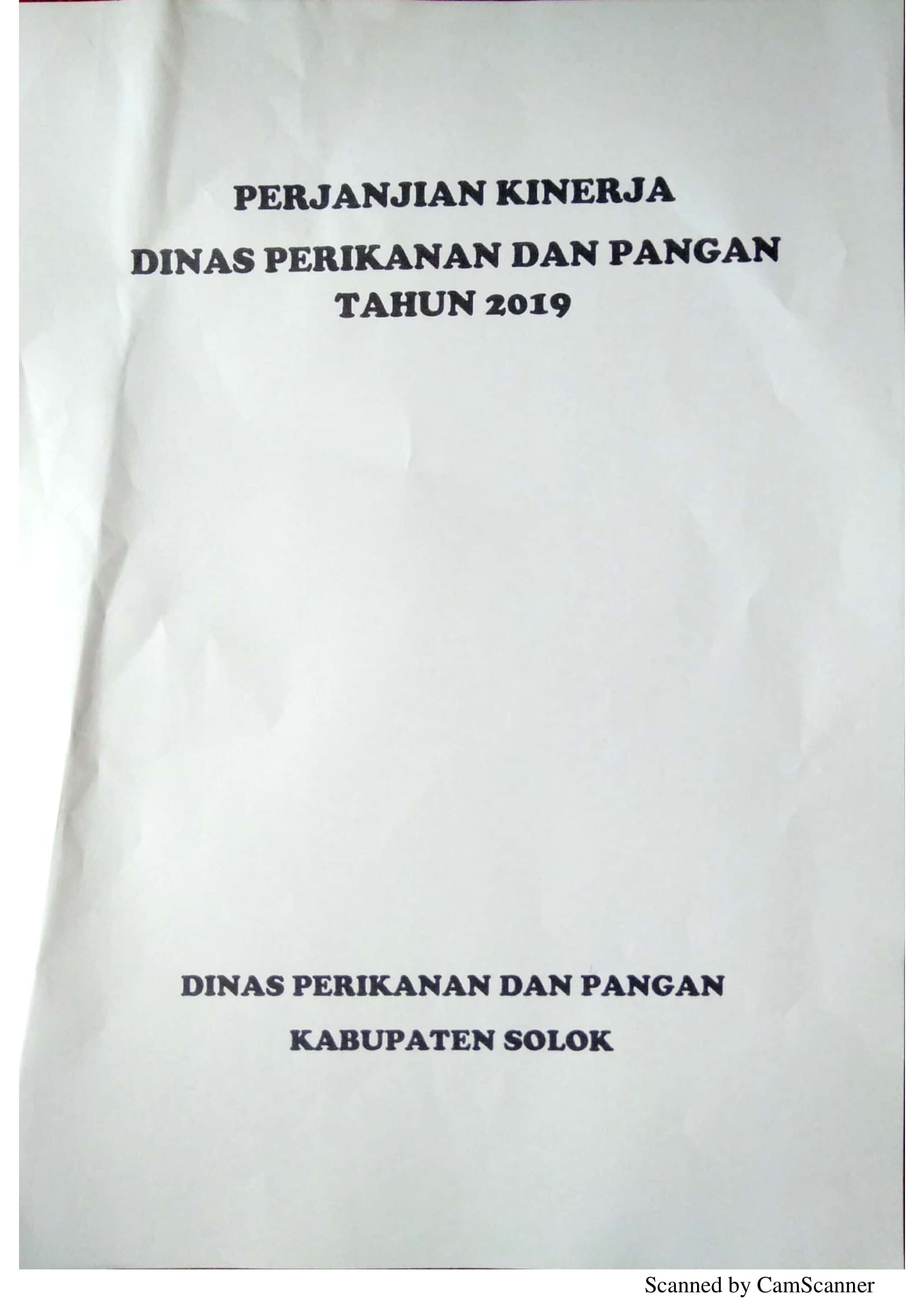 Perjanjian Kinerja DPP 1