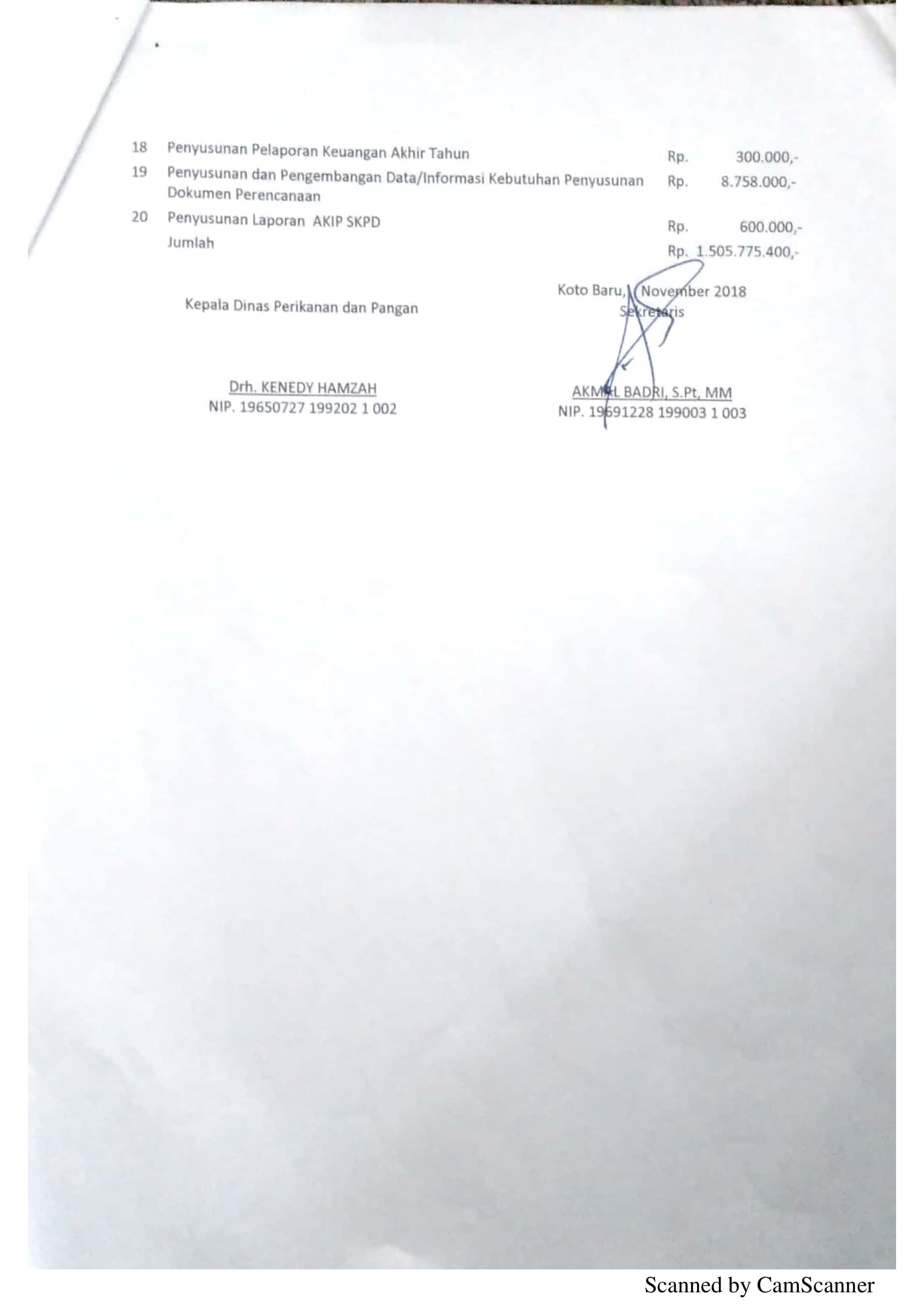 Perjanjian Kerja DPP 5