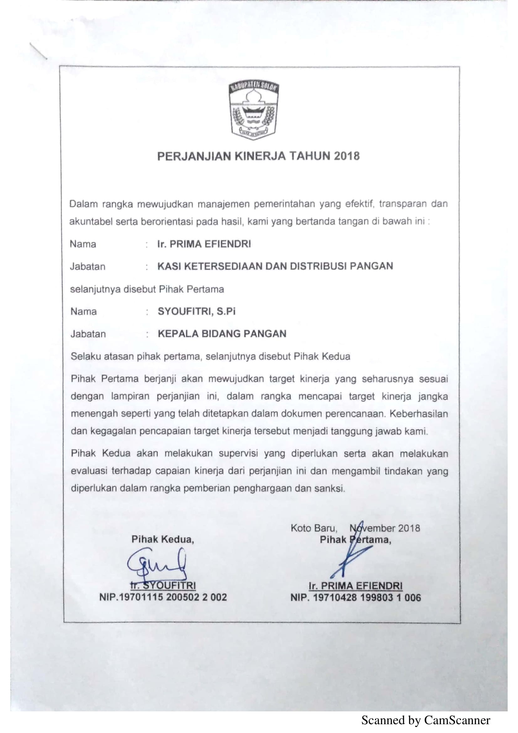 Perjanjian Kerja DPP 15