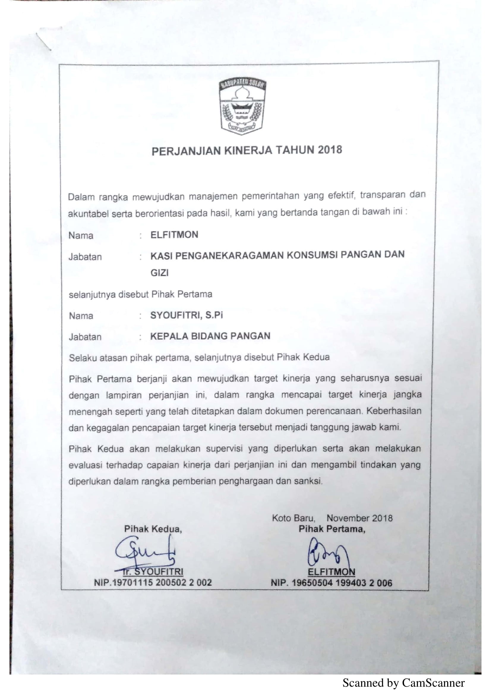 Perjanjian Kerja DPP 17