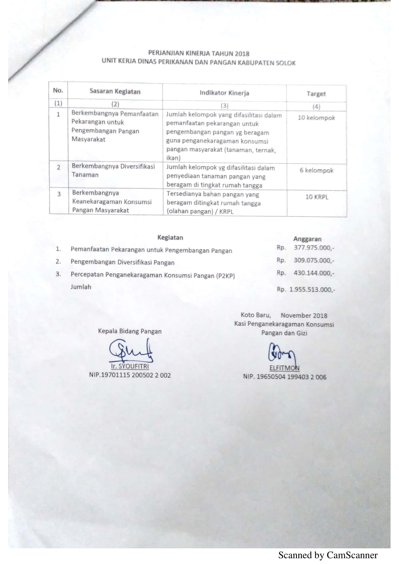 Perjanjian Kerja DPP 18