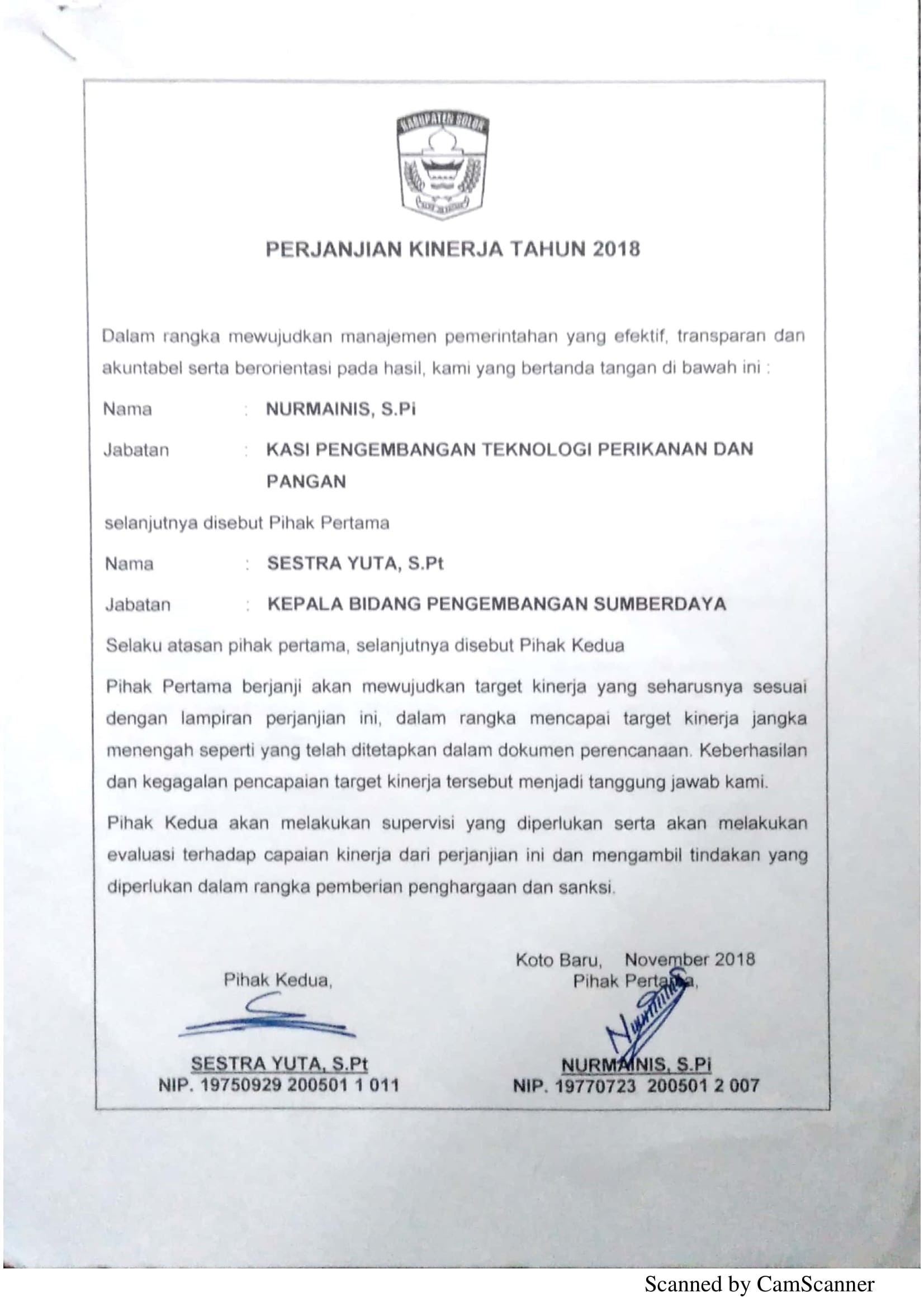 Perjanjian Kerja DPP 23