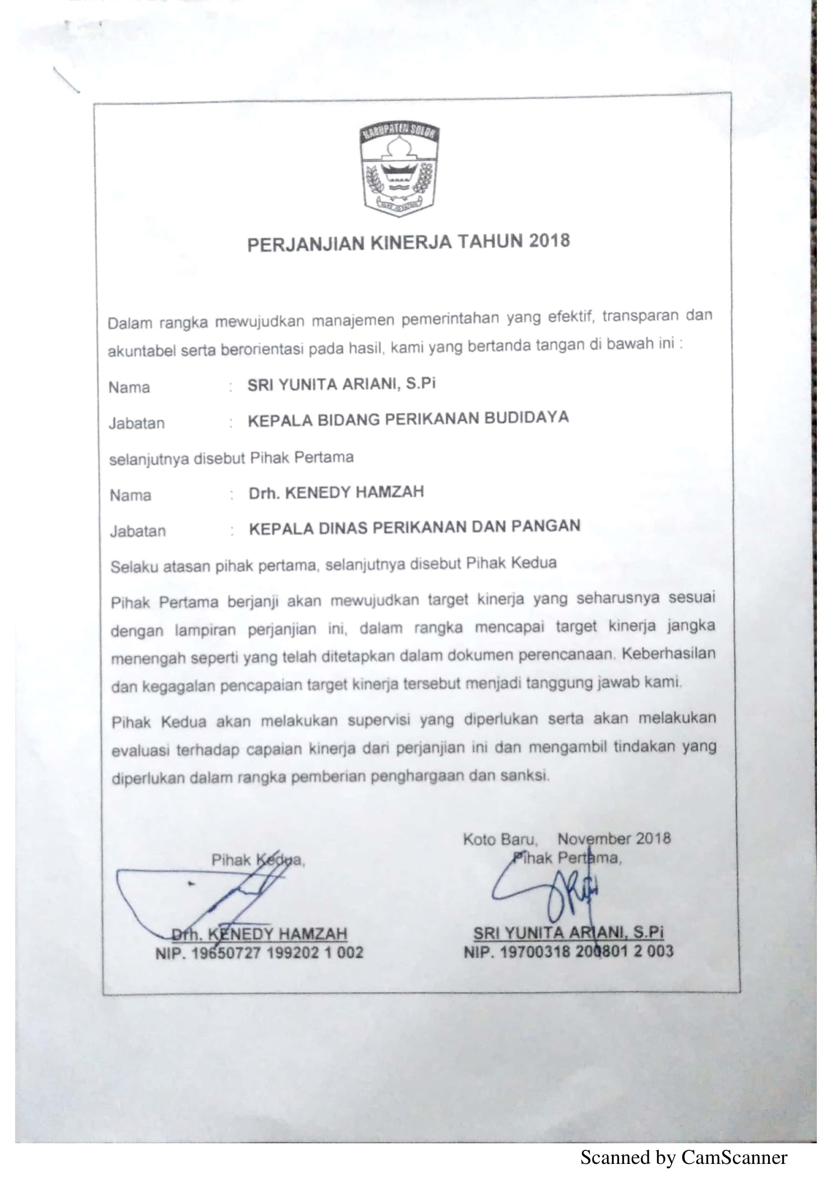 Perjanjian Kerja DPP 27