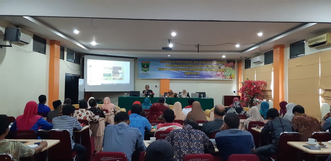Pertemuan Monev Kegiatan Pengembangan Kawasan dan Pembinaan Nagari Mandiri Pangan Prov.Sumbar