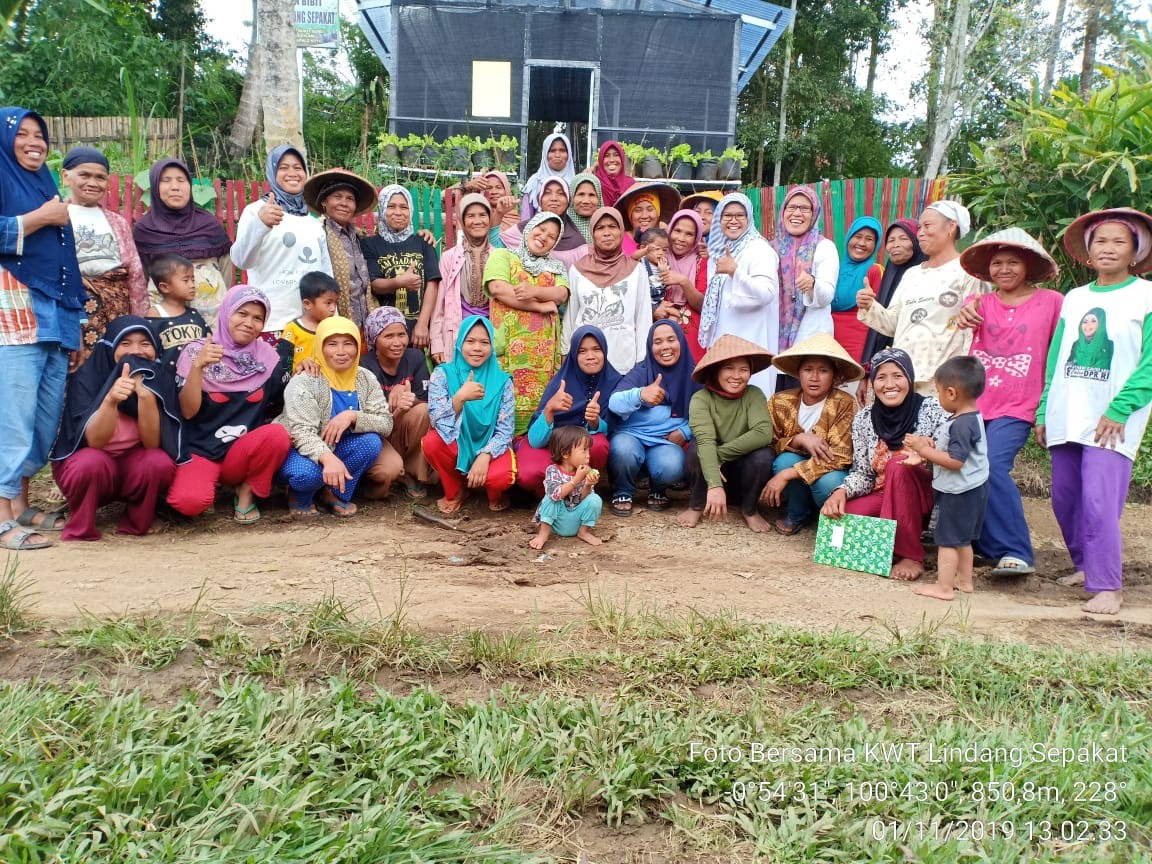 Pembinaan dan Monev ke Demplot KRPL KWT Lindang Sepakat Jorong Kapalo Koto Nagari Dilam