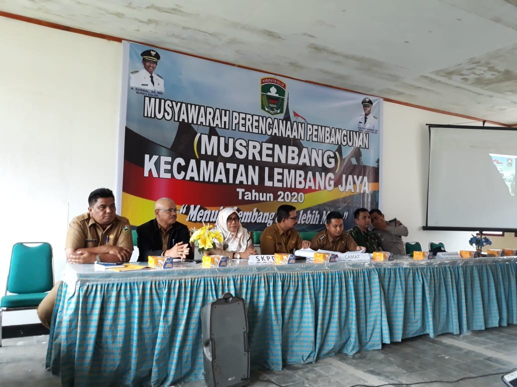 Menghadiri Musrembang Kecamatan Lembang Jaya