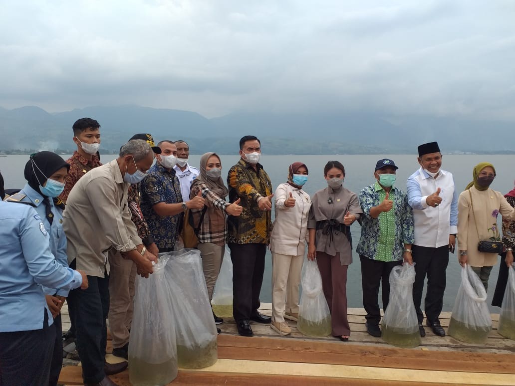 Kunjungan Kerja Komisi IV DPR RI dan KKP RI di Singkarak,10 April 2021