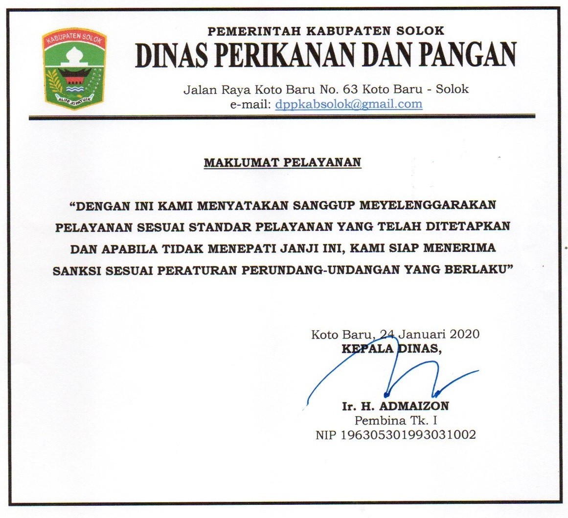 Standar Pelayanan