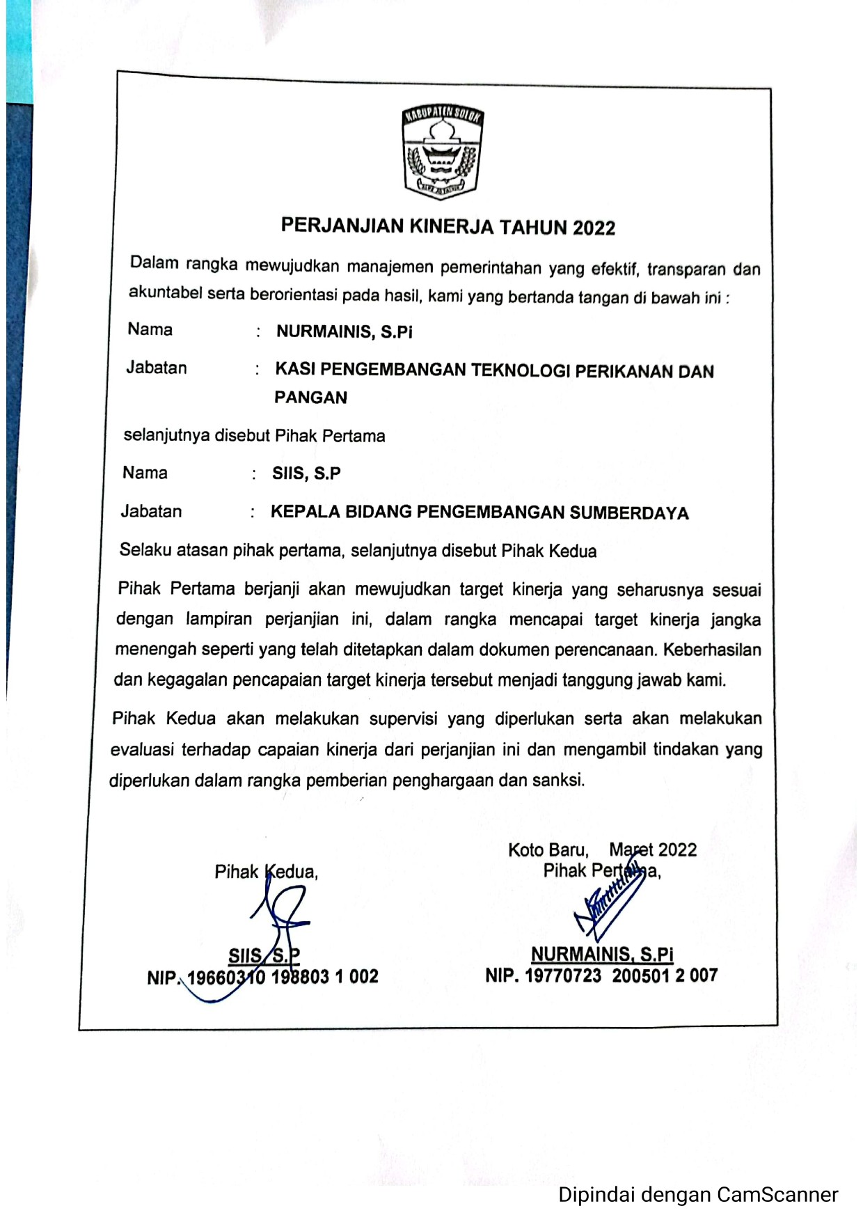 PK Eselon Tahun 2022