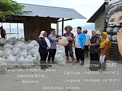 Penyerahan Bantuan Bibit Ikan Nila dan Mas pada Pokdakan di Nagari Singkarak dan Muaro Pingai Pasca Bencana Hidrometeorologi - foto 6